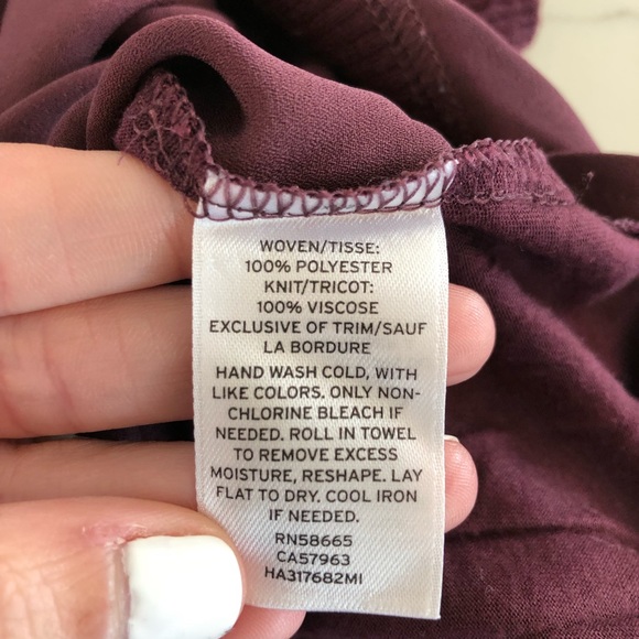 Halogen | Sheer Front Knit Short Sleeve Blouse Top - Picture 6 of 6